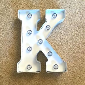 Vintage Lighting K Light Up Marquee Letters